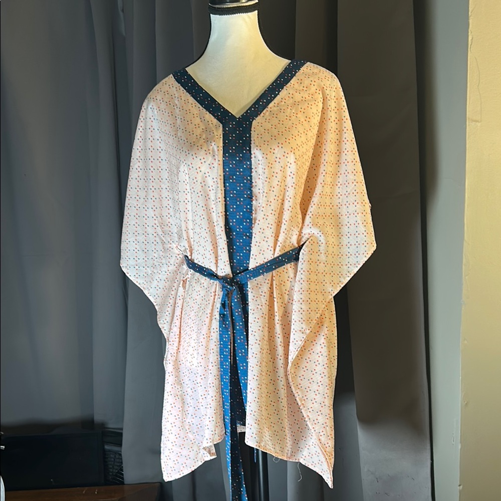 Rachel Zoe - A Pea in the Pod - Pink and Blue Polka Dot Maternity Top